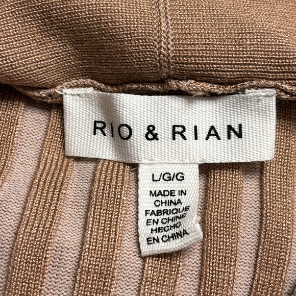 NWT Rio & Rian Ribbed Cardigan Sweater - Picture 4 of 7